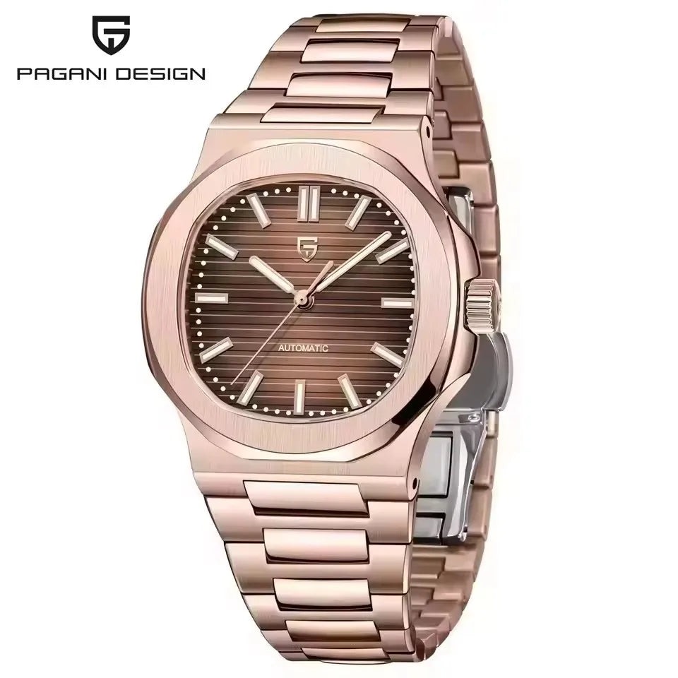 PAGANI DESIGN 2026 New Watches mens Luxury Seagull ST6 Mechanical Mens Automatic Watches AR Sapphire Stainless Steel Waterproof