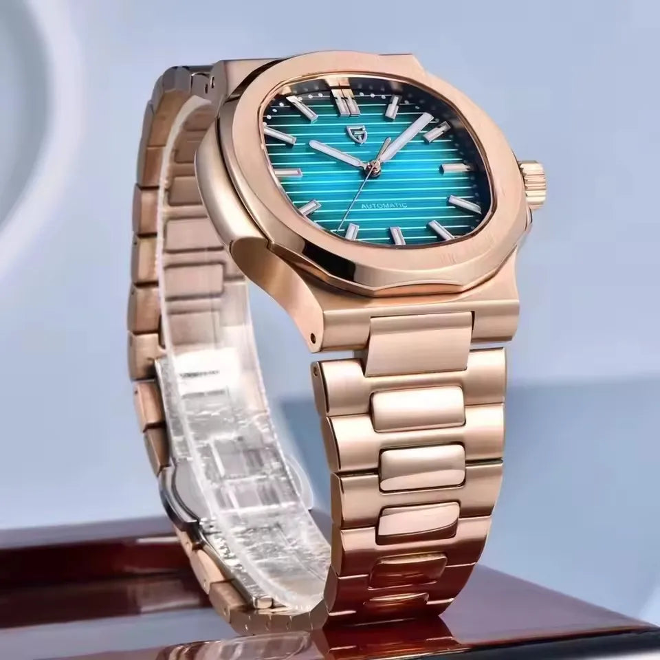 PAGANI DESIGN 2026 New Watches mens Luxury Seagull ST6 Mechanical Mens Automatic Watches AR Sapphire Stainless Steel Waterproof