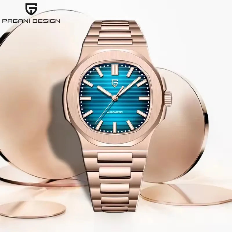 PAGANI DESIGN 2026 New Watches mens Luxury Seagull ST6 Mechanical Mens Automatic Watches AR Sapphire Stainless Steel Waterproof