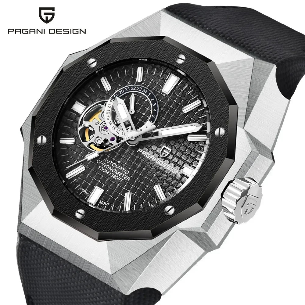 PAGANI DESIGN 2025 New Automatic Men Machinery Watches Top Luxury Wristwatches TMI NH39A 100M Waterproof Sapphire Clock PDYS010