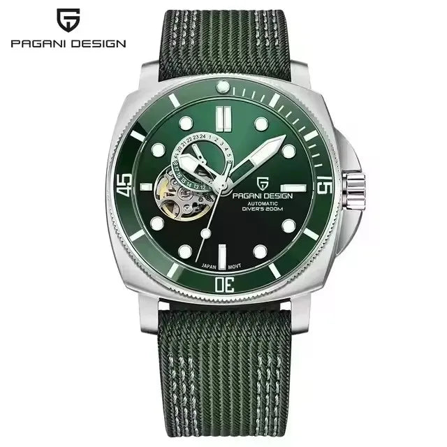PAGANI DESIGN 2026 Original 43MM Men's Automatic Mechanical Watch NH39 200M Waterproof AR Sapphire Mirror Watches For Men ﻿