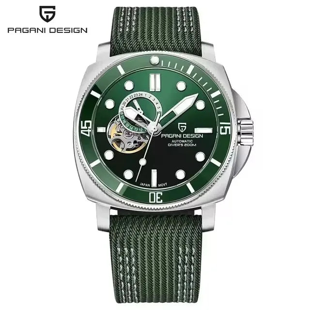 PAGANI DESIGN 2026 Original 43MM Men's Automatic Mechanical Watch NH39 200M Waterproof AR Sapphire Mirror Watches For Men ﻿