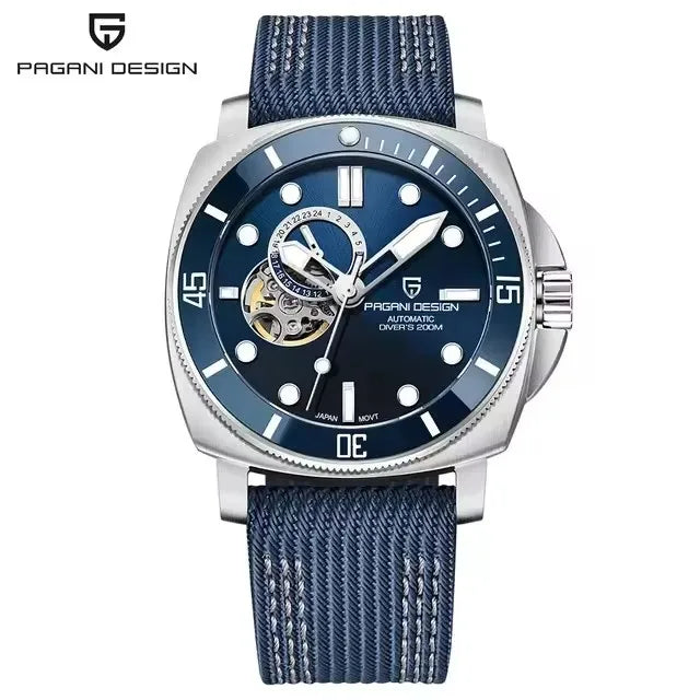 PAGANI DESIGN 2026 Original 43MM Men's Automatic Mechanical Watch NH39 200M Waterproof AR Sapphire Mirror Watches For Men ﻿