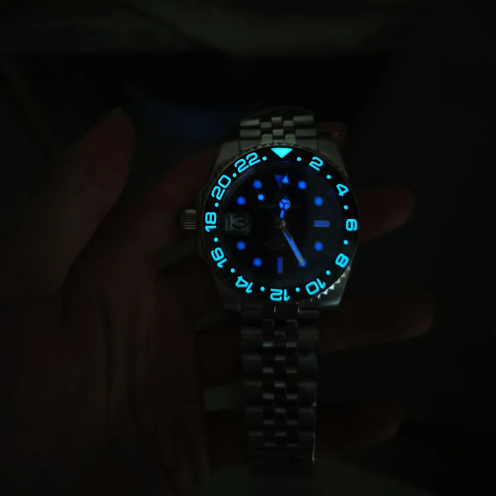 PAGANI DESIGN V4 40MM GMT NH34 Watch for Men Luxury Sapphire AR Coating Mechanical Watch Two Tone Ceramic Bezel Automatic Watch