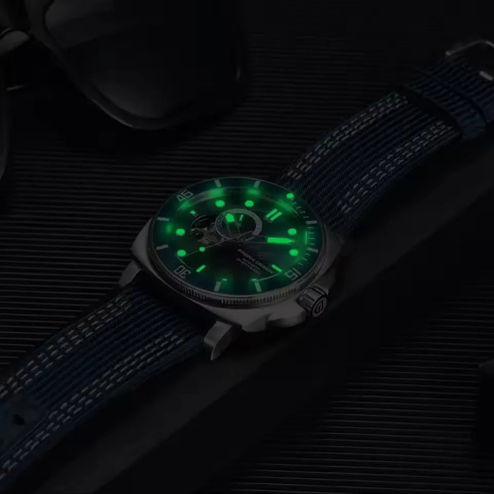 PAGANI DESIGN 2026 Original 43MM Men's Automatic Mechanical Watch NH39 200M Waterproof AR Sapphire Mirror Watches For Men ﻿