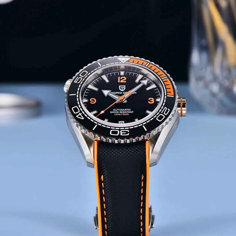 PAGANI DESIGN 2026 42MM Ceramic Bezel men mechanical wristwatches Fashion Sapphire Glass Watch Japan movement Automatic Watches