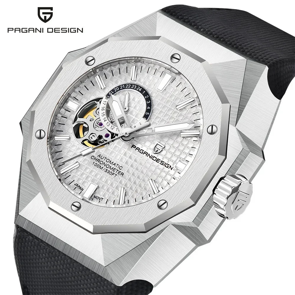 PAGANI DESIGN 2025 New Automatic Men Machinery Watches Top Luxury Wristwatches TMI NH39A 100M Waterproof Sapphire Clock PDYS010