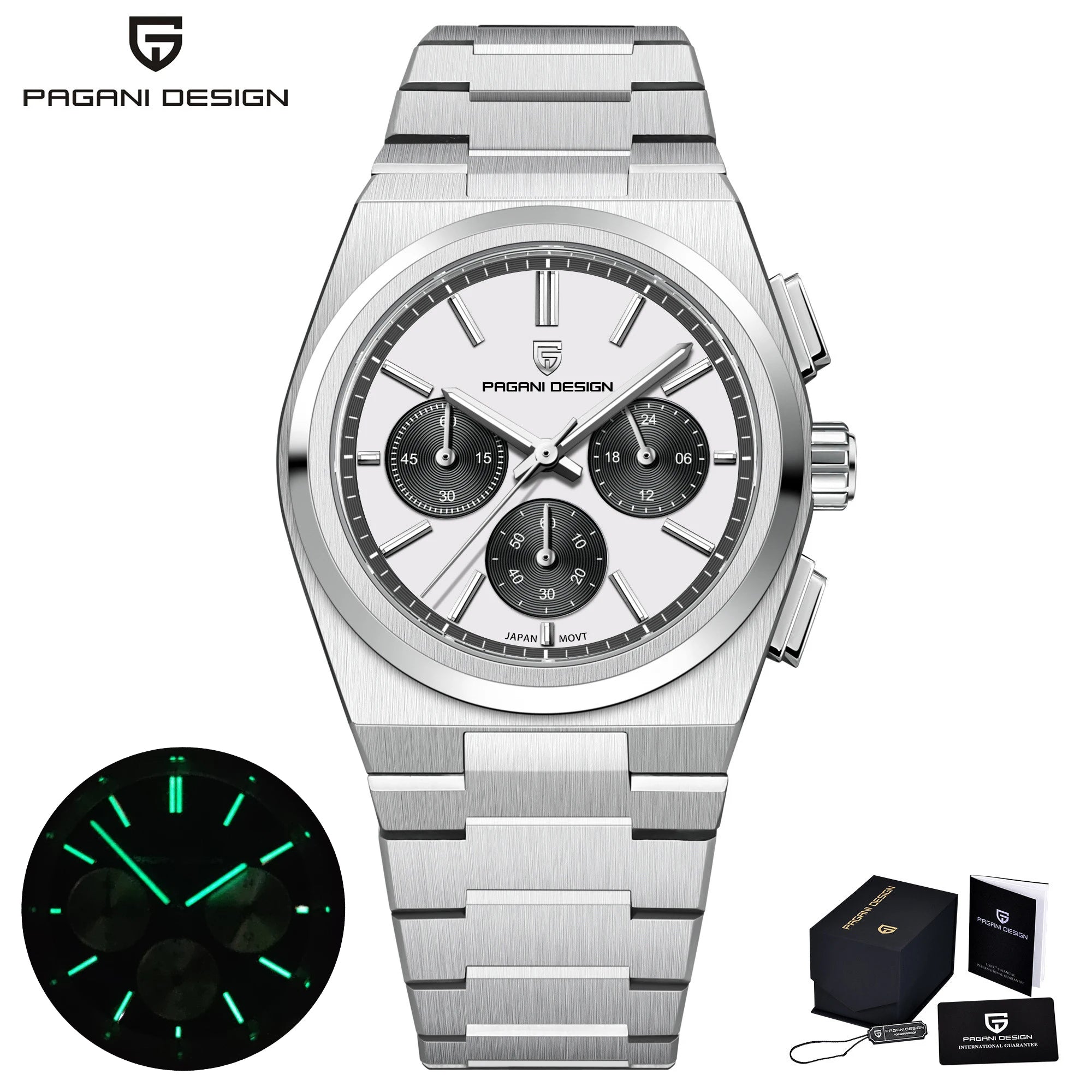 PAGANI DESIGN Men Quartz Watches Sports Waterproof WristWatch for Men Sapphire Glass Automatic Watch Relogio Masculino PD1761