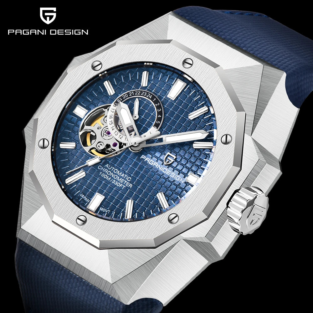 PAGANI DESIGN 2025 New Automatic Men Machinery Watches Top Luxury Wristwatches TMI NH39A 100M Waterproof Sapphire Clock PDYS010