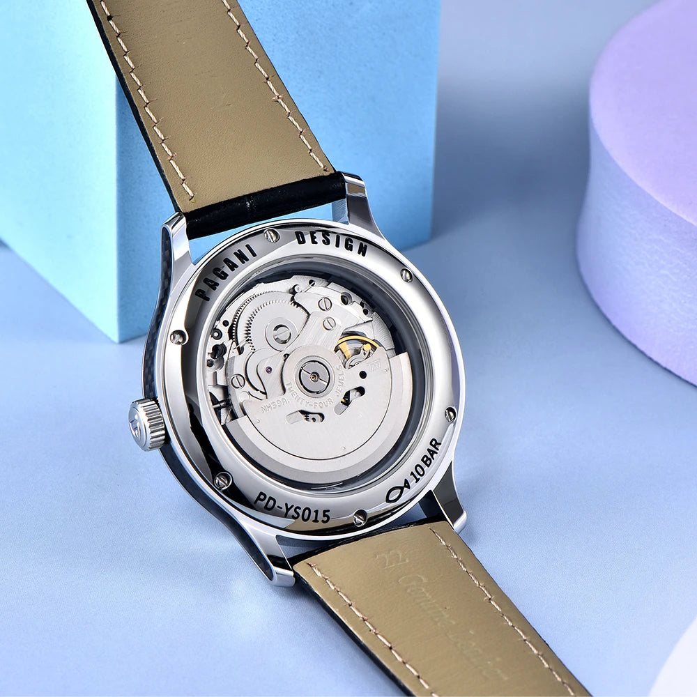 New PAGANI DESIGN Luxury Brand 41MM Men's Mechanical Automatic Watch 10Bar Waterproof NH39 Stainless Steel Men's Watch