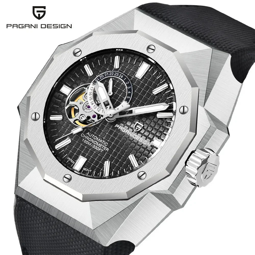 PAGANI DESIGN 2025 New Automatic Men Machinery Watches Top Luxury Wristwatches TMI NH39A 100M Waterproof Sapphire Clock PDYS010