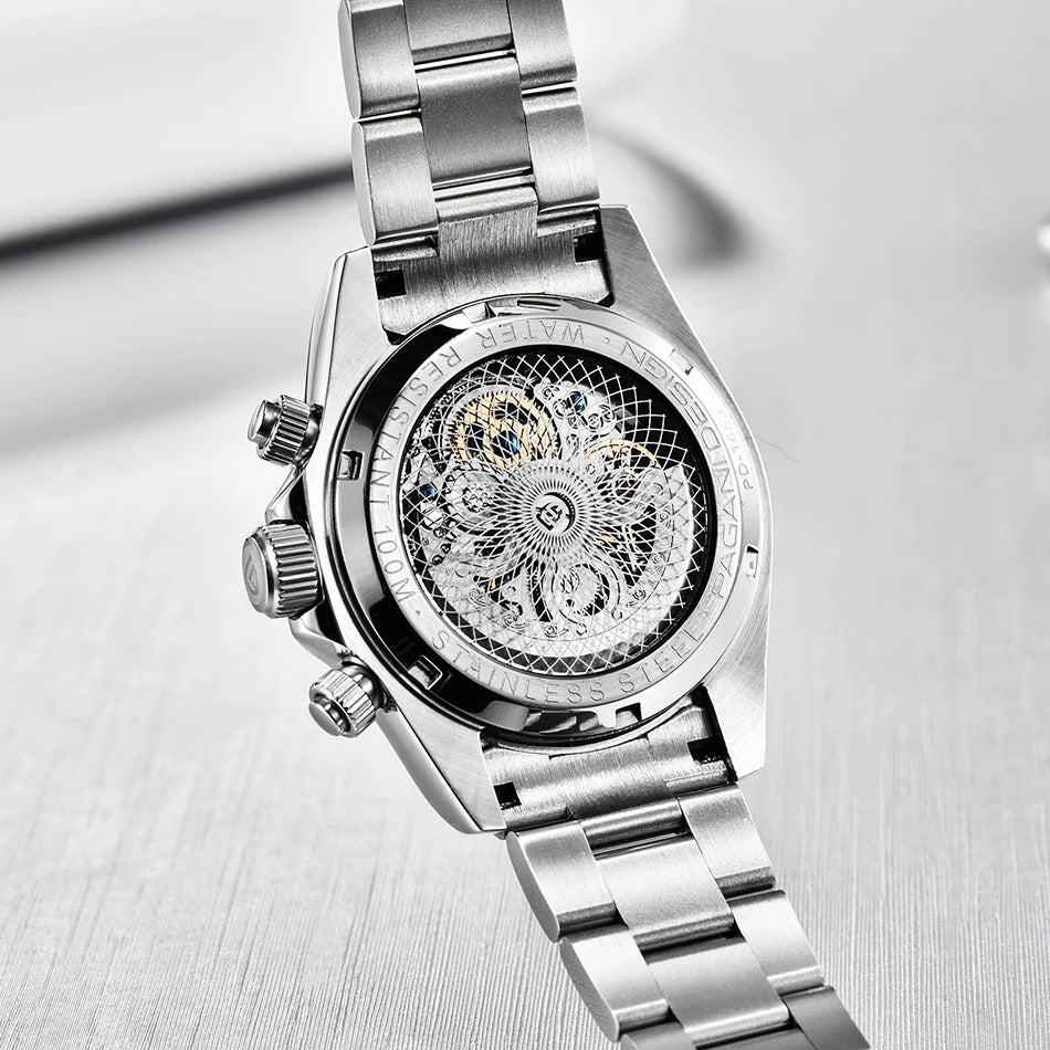 PAGANI DESIGN Top Super Brand Mechanical Automatic Watch Men's Ceramic bezel Rainbow Business Waterproof Watch Relogio Masculino