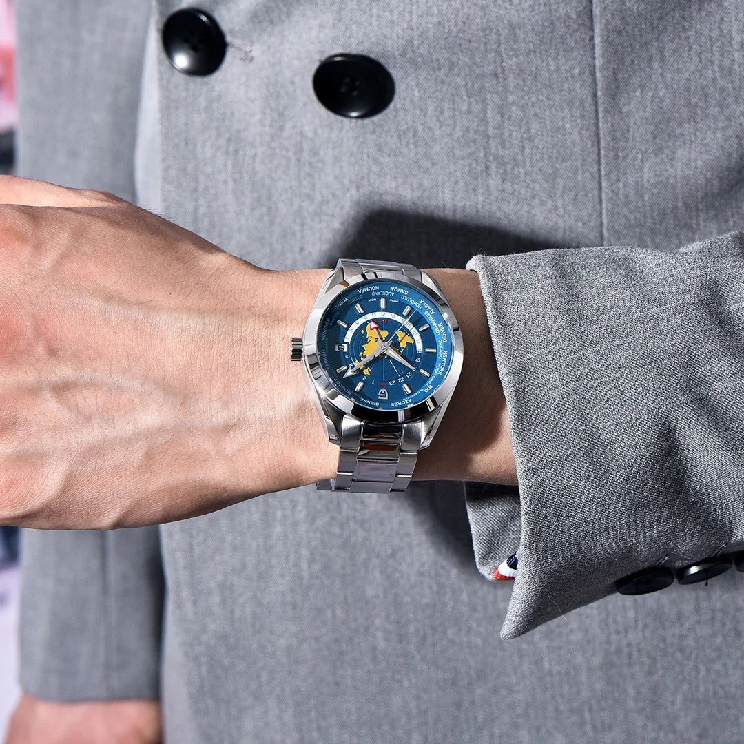 PAGANI DESIGN PD-1788 New Men's Watch NH34 GMT Automatic Mechanical Men's Watch Waterproof Stainless Steel Watch
