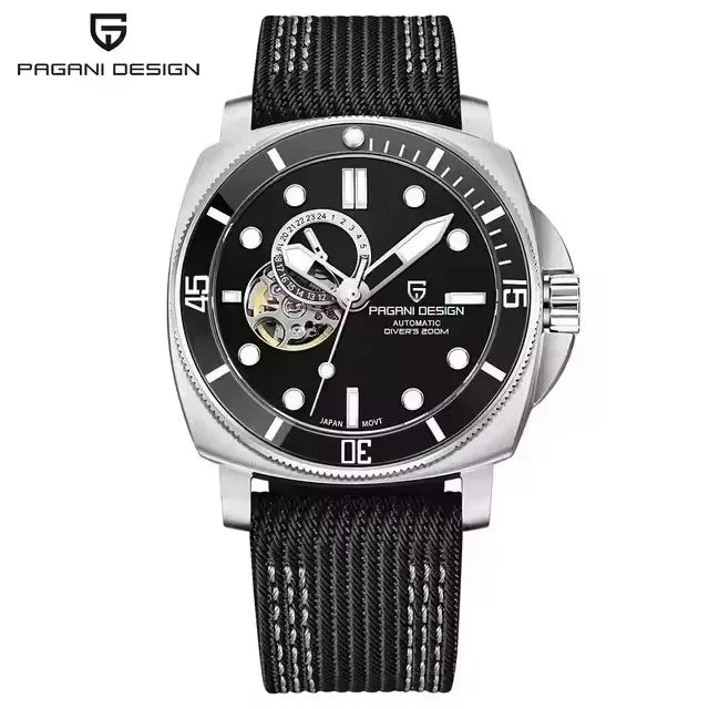 PAGANI DESIGN 2026 Original 43MM Men's Automatic Mechanical Watch NH39 200M Waterproof AR Sapphire Mirror Watches For Men ﻿